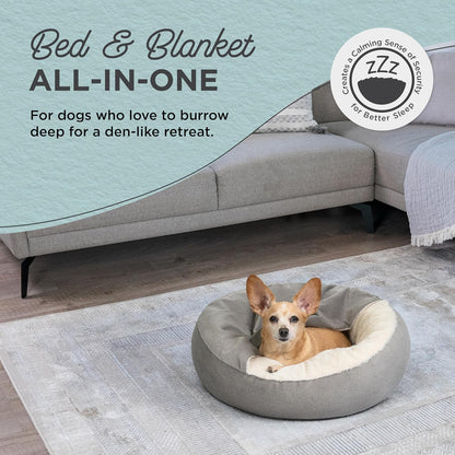 Cat & Dog Cuddler Bed - Grey Ilan
