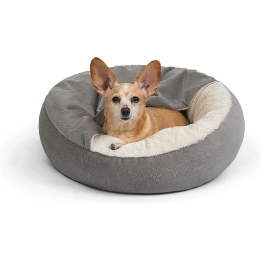 Cat & Dog Cuddler Bed - Grey Ilan