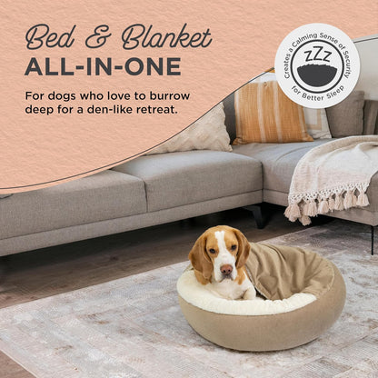 Cat & Dog Cuddler Bed - Wheat Ilan