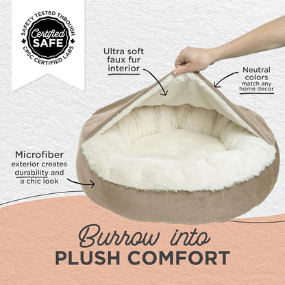 Cat & Dog Cuddler Bed - Wheat Ilan