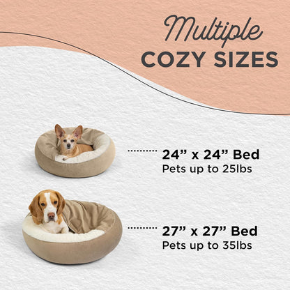 Cat & Dog Cuddler Bed - Wheat Ilan