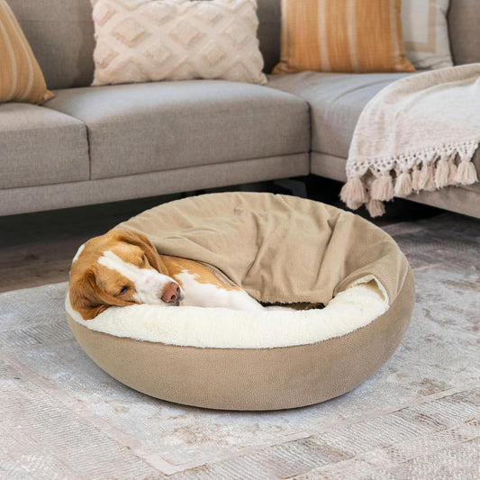 Cat & Dog Cuddler Bed - Wheat Ilan
