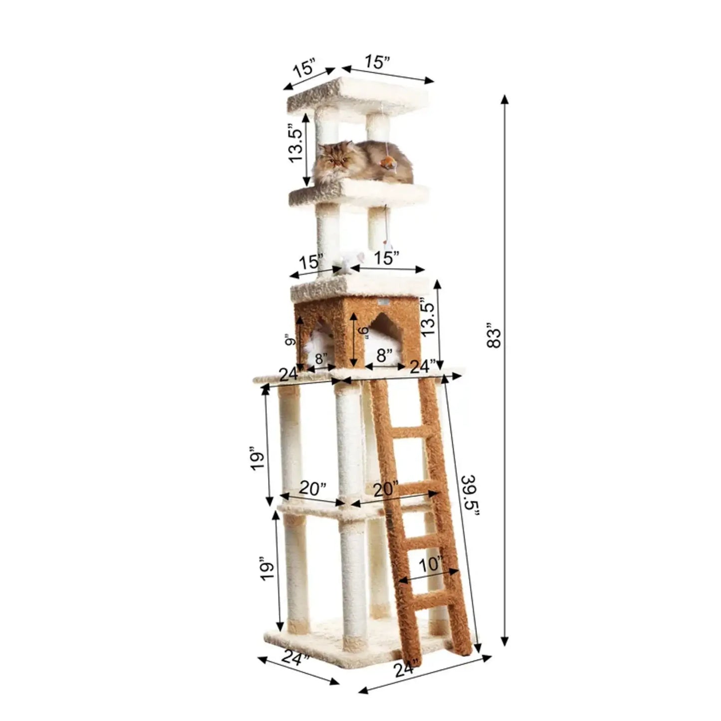 Multi-Level Cat Tower - Beige