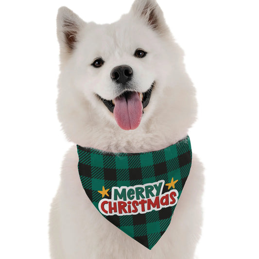 Merry Christmas  Green Bandana