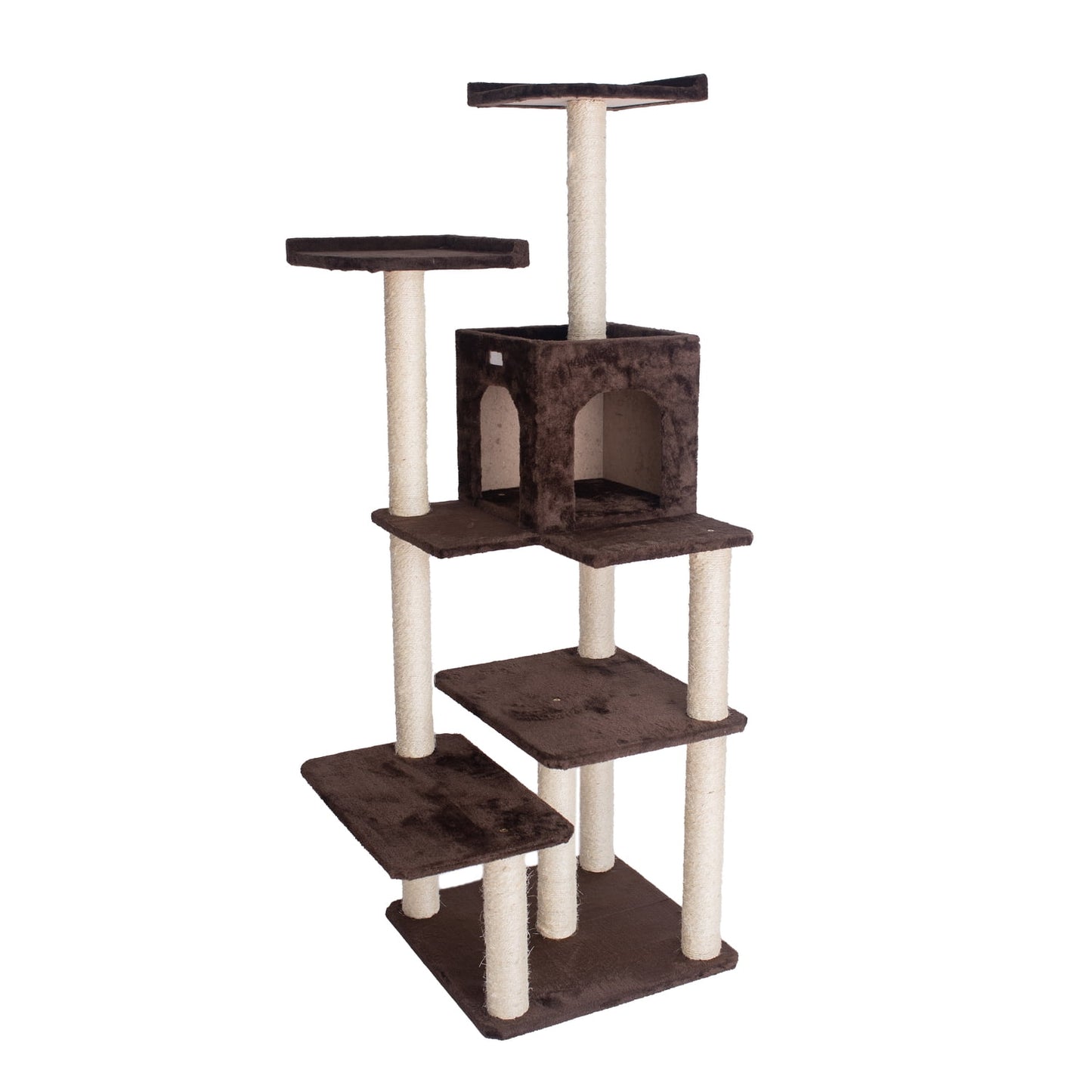 Multi-Level Cat Tower - Coffee Brown