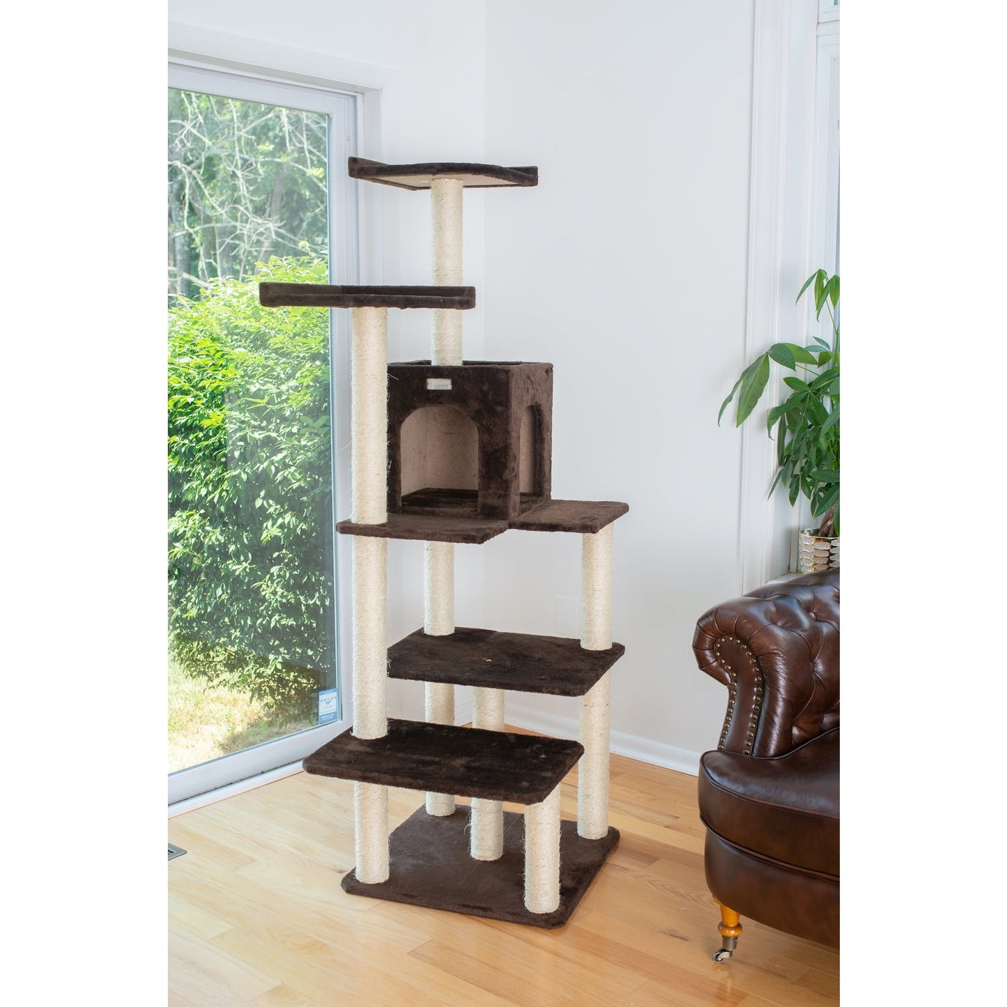 Multi-Level Cat Tower - Coffee Brown