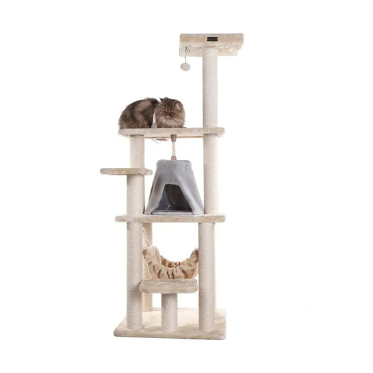 Cat Tree With Hammock - Playhouse