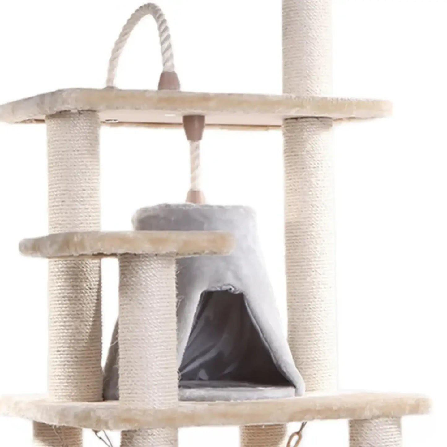 Cat Tree With Hammock - Playhouse