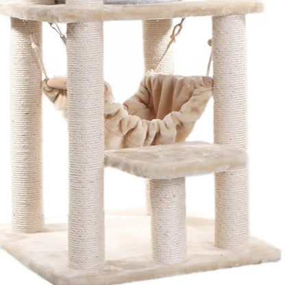 Cat Tree With Hammock - Playhouse