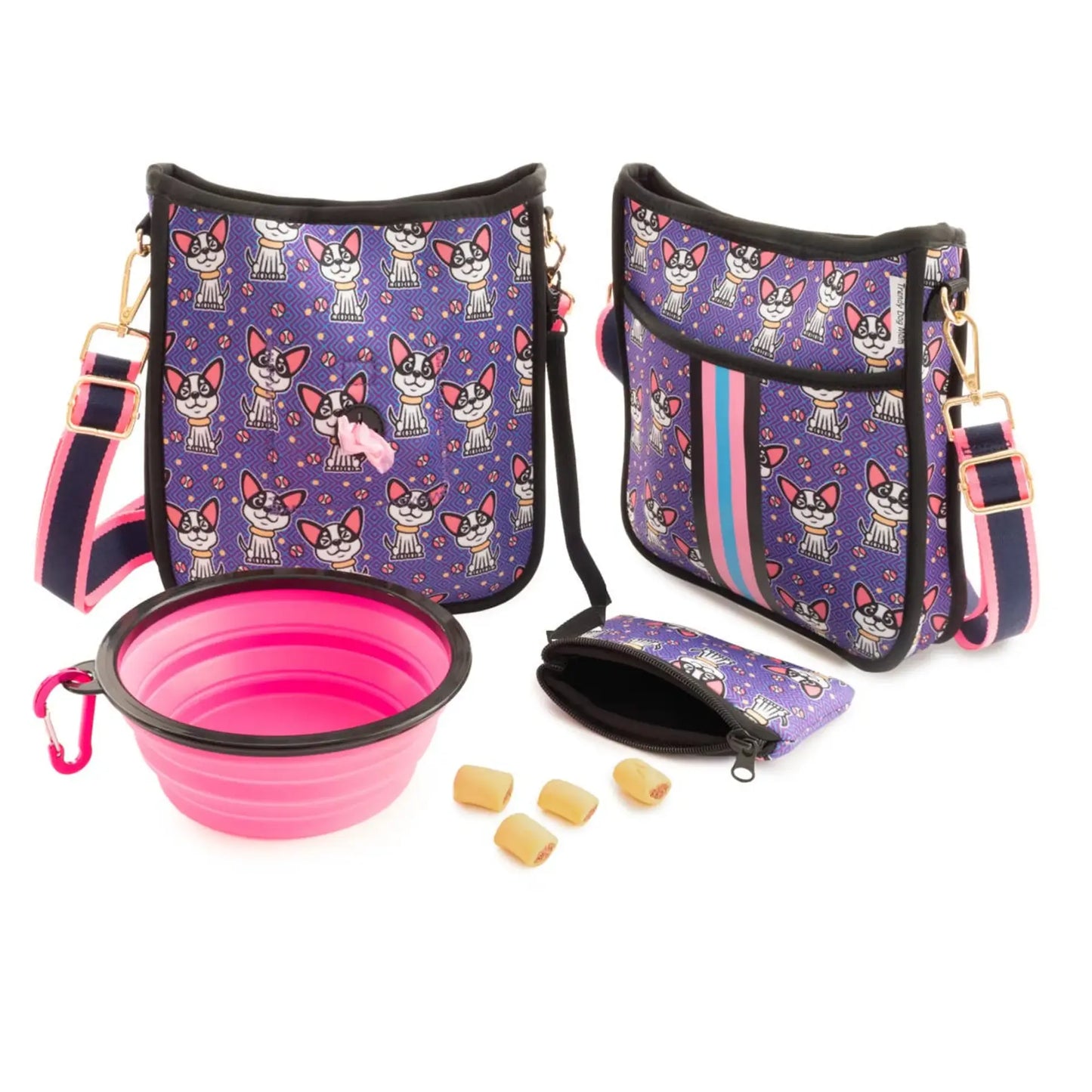 "Chi-Wowza" Chihuahua Dog Walking Bag Set