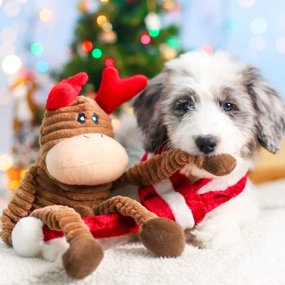 Holiday Crinkle Reindeer Plush