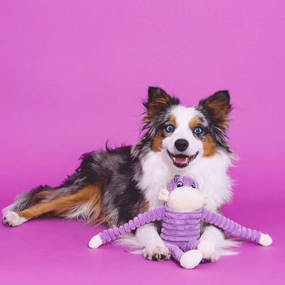 Spencer Crinkle Monkey Purple Plush