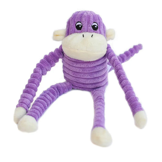 Spencer Crinkle Monkey Purple Plush