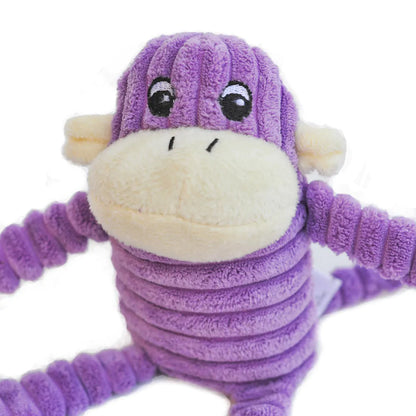 Spencer Crinkle Monkey Purple Plush