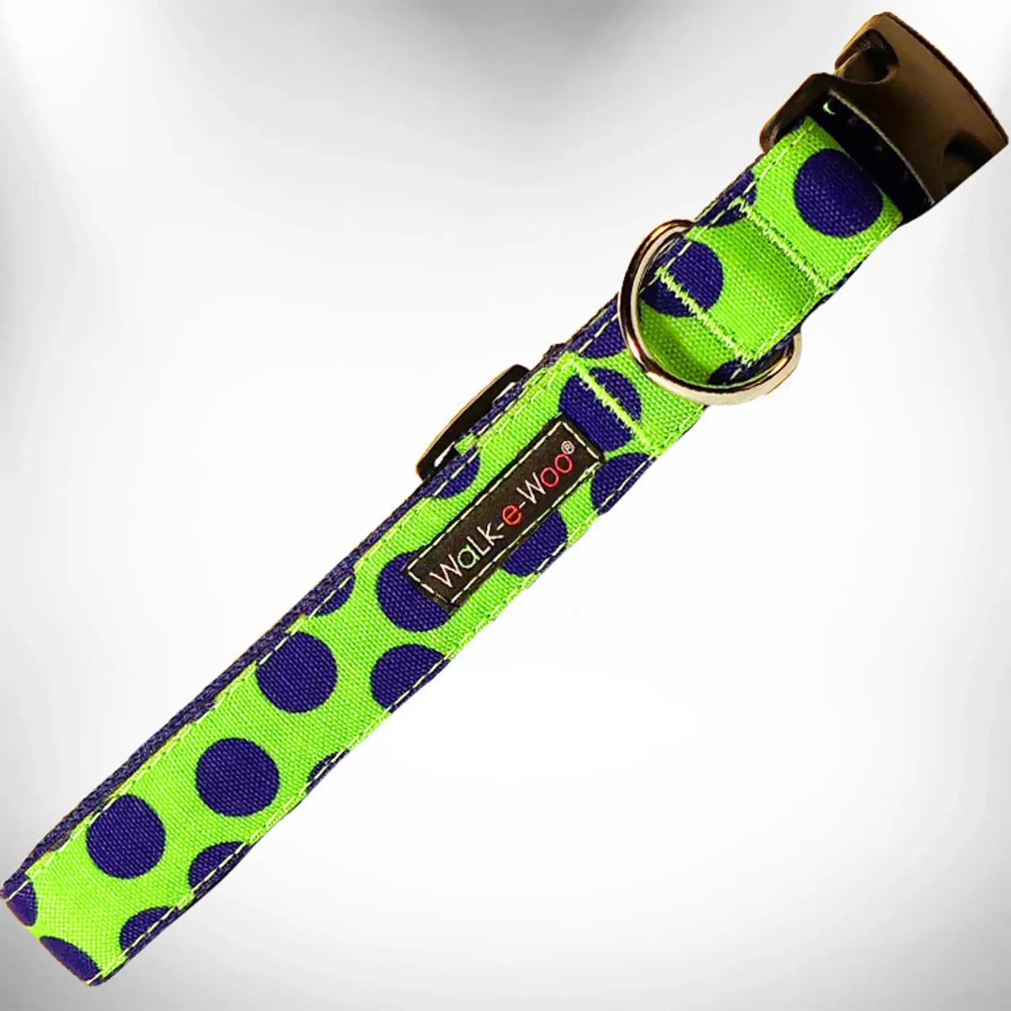 NEON Polka Dot Dog Collar