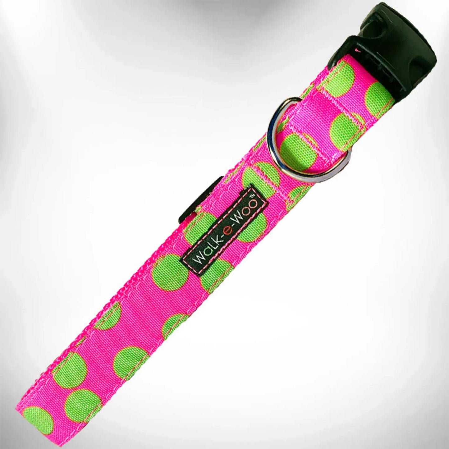 NEON Polka Dot Dog Collar