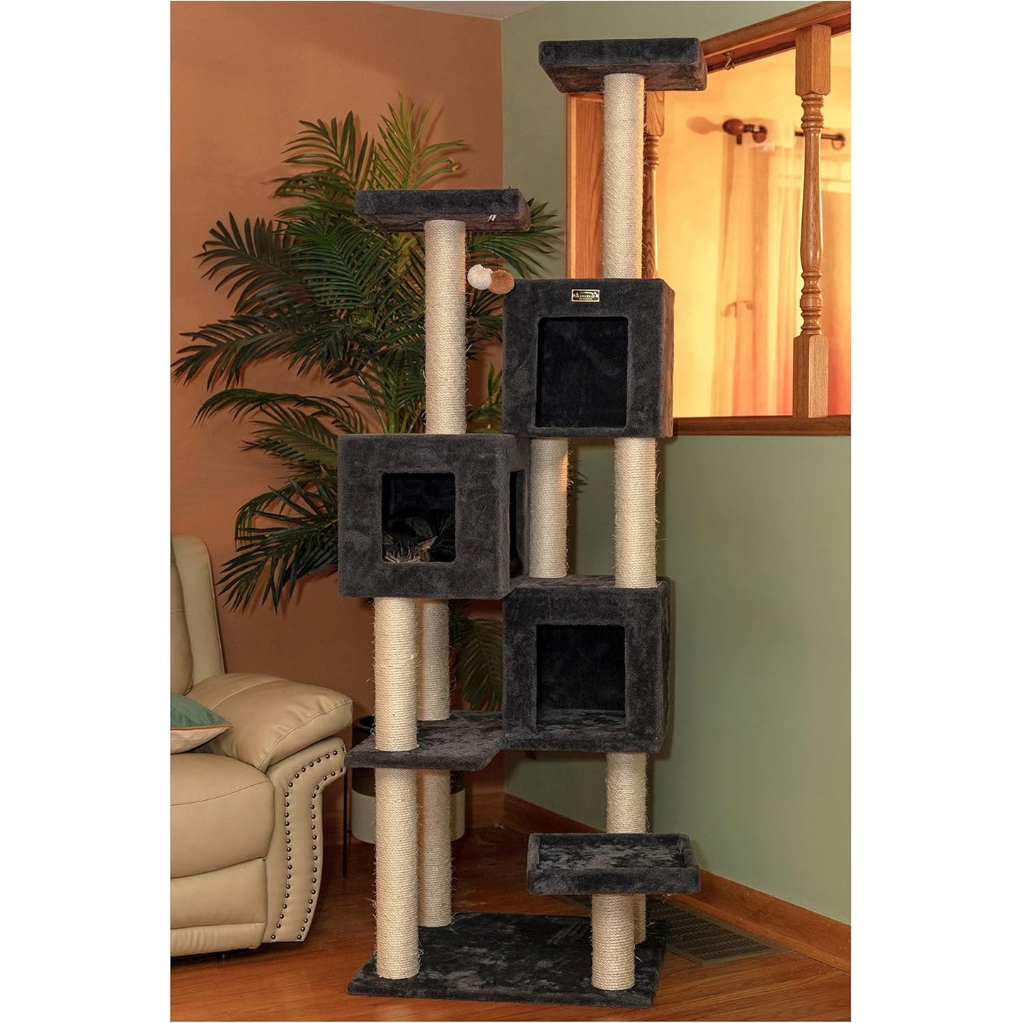 Multi-Level Cat Tower - Griant Real Wood