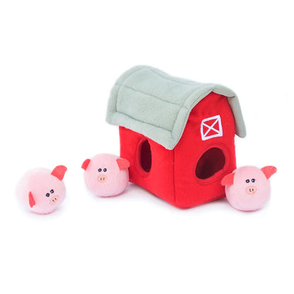 Burrow® Barn with Pig Babies Plush