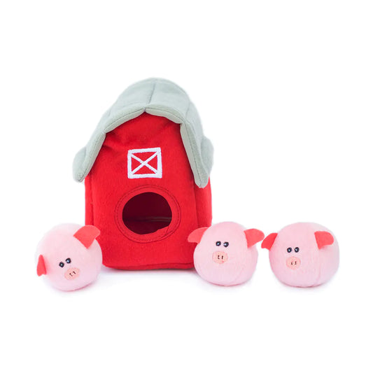 Burrow® Barn with Pig Babies Plush
