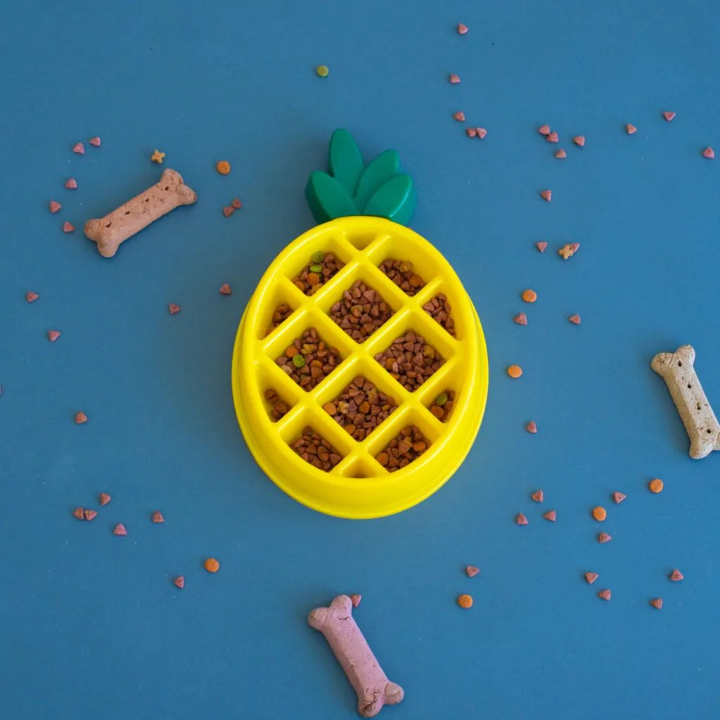 Puzzler Feeder Bowl - Pineapple