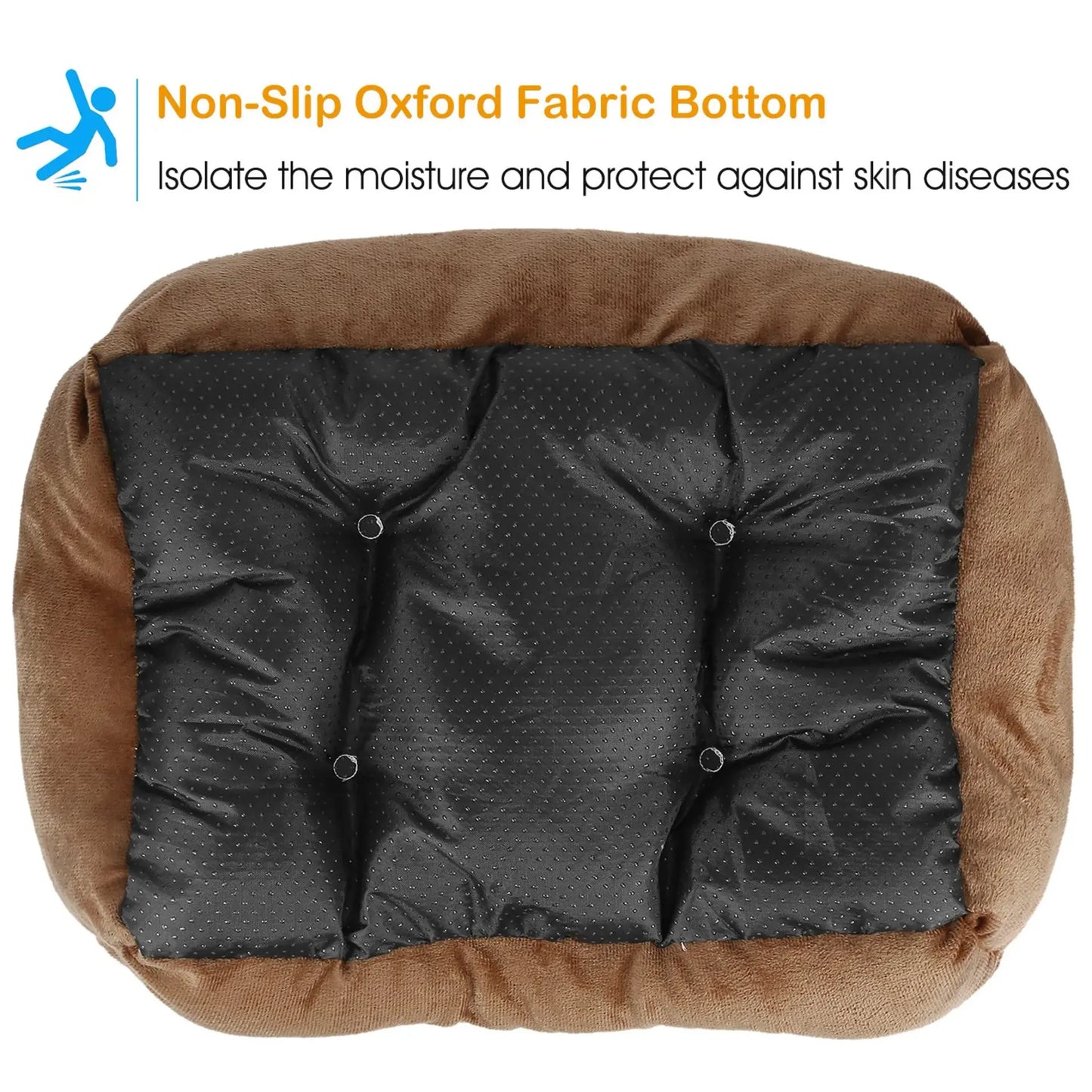 Rectangle Soft Warm Fleece Bed