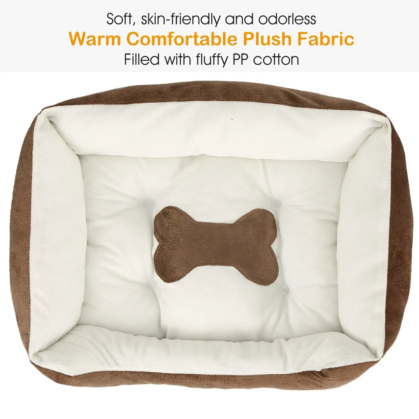 Rectangle Soft Warm Fleece Bed