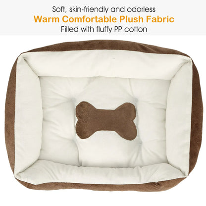 Rectangle Soft Warm Fleece Bed