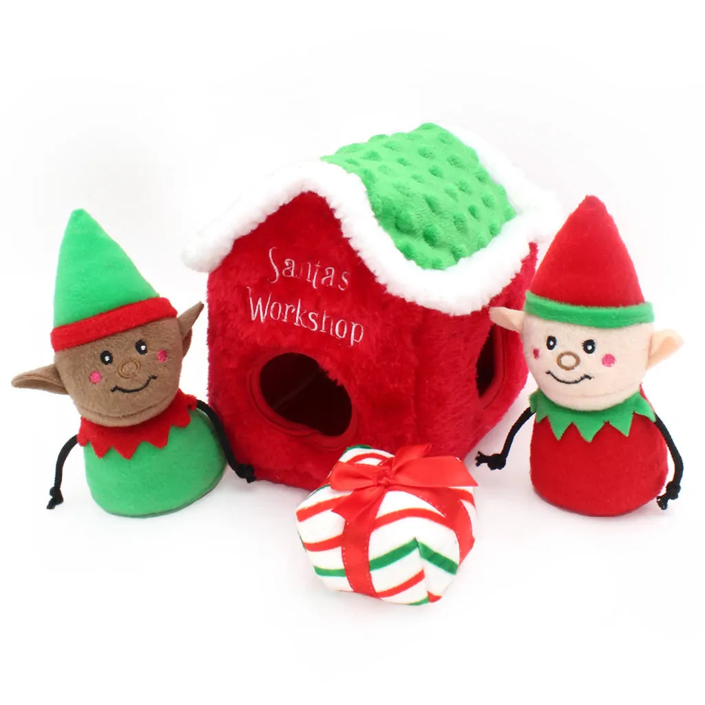 Holiday Burrow® Santa's Workshop Plush
